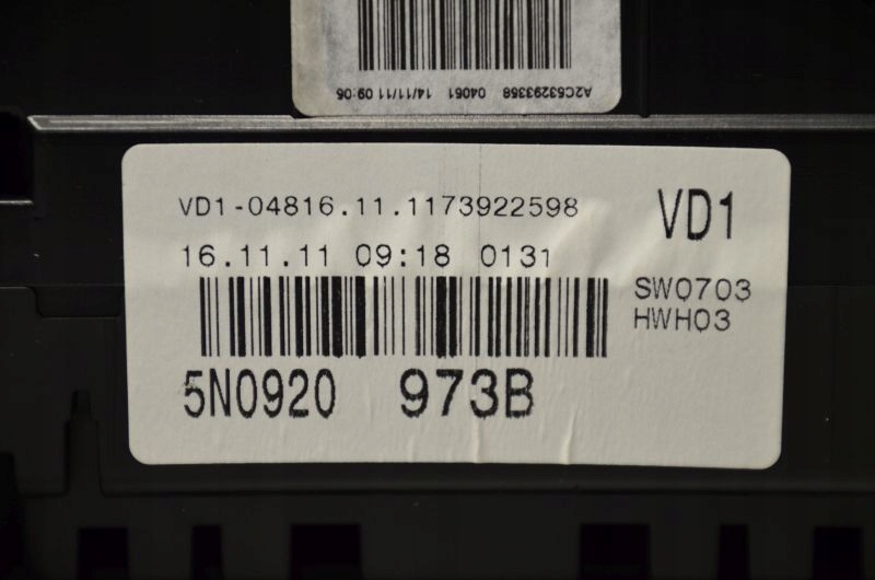 фото №6, Vw tiguan 5n счетчик приборы 5n0920973b
