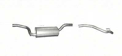 Купить Гаситель+ труба ford focus 2 mk2 poj.1,4+1,6 hbatchback