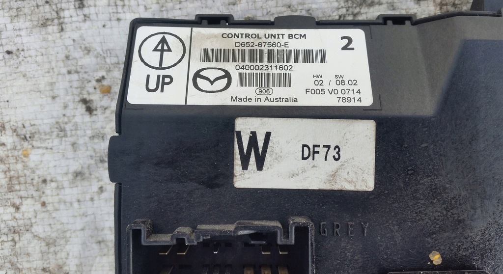 фото №2, Mazda 2, 1.3b, модуль bcm, d652-67560-e, 07-14