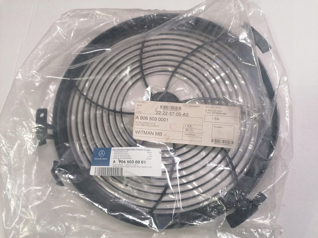 фото №1, Mercede sprinter 906 корпус вентилятора 9065030001