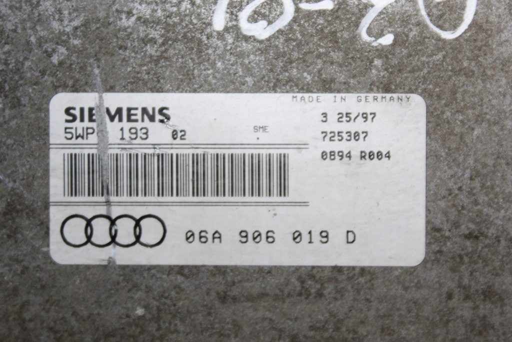 фото №5, Бортовий комп'ютер двигуна a3 8l 1.6 b 06a906019d