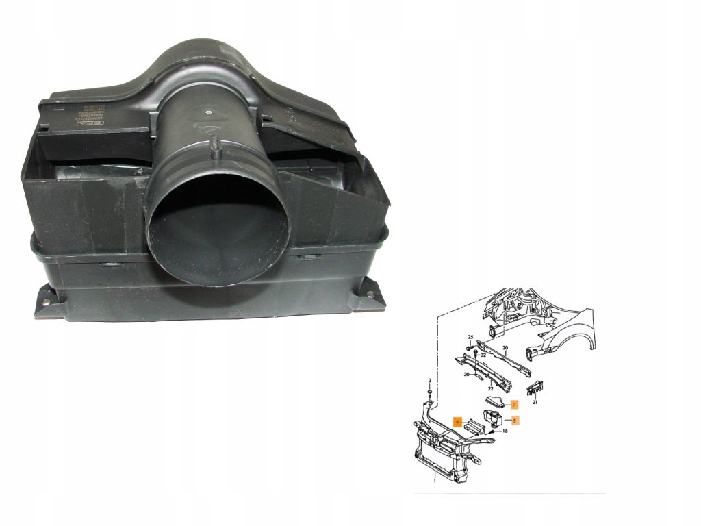 Канал впуск воздуха seat skoda vw 1.6 бензин Оригинал
