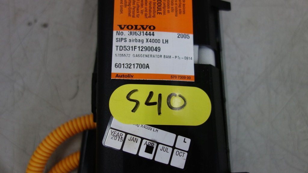 фото №2, Volvo s40 подушка сидіння подушка безпеки ліва lh