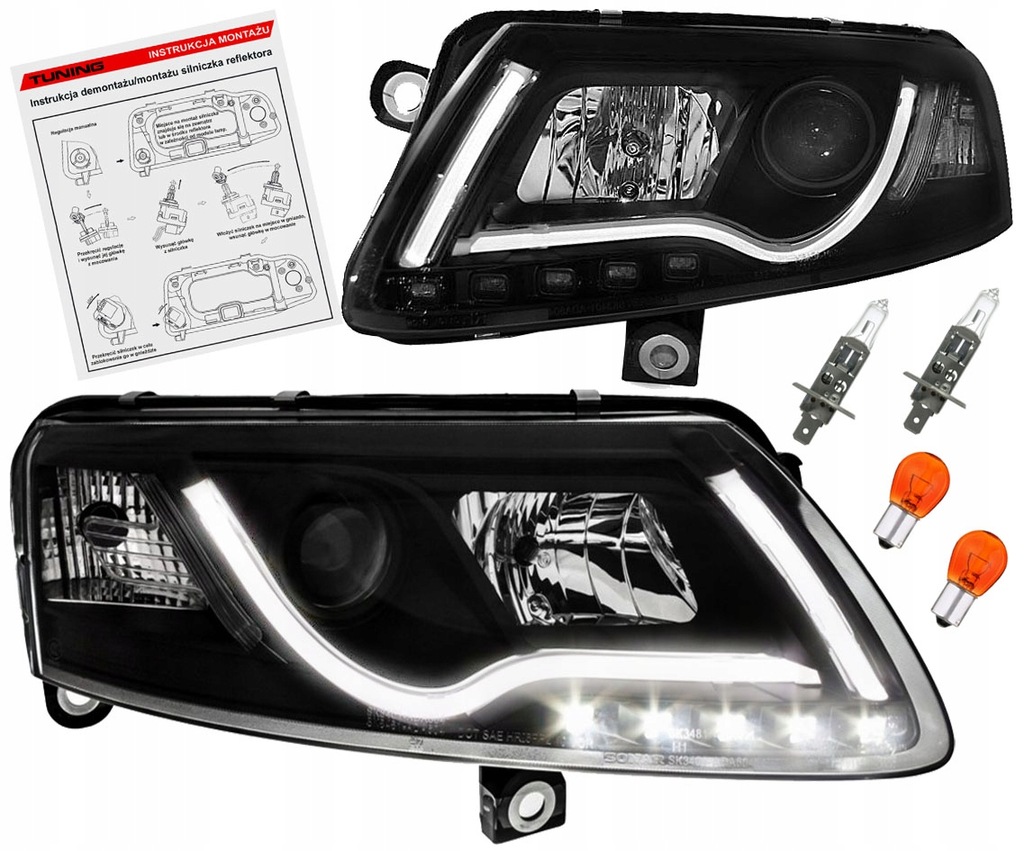 фото №1, Audi a6 c6 04-08 лампи фари d2s ксенон led rl