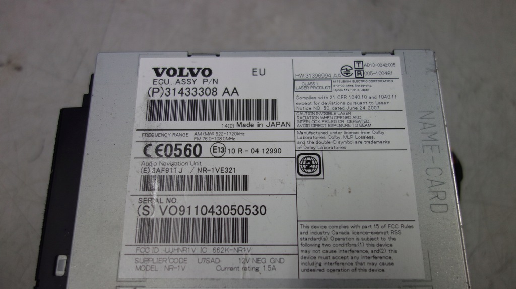 фото №3, Volvo s60 xc60 радіо чейнджер cd 31433308