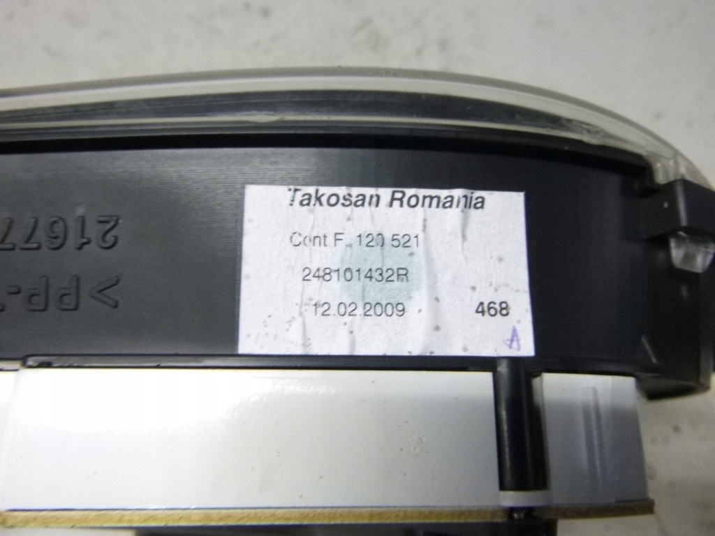 фото №4, Счетчик dacia sandero 1.4 248101432r 2008r.