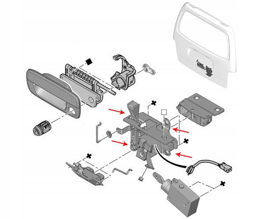 фото №6, Замок крышки багажника berlingo partner 871962 oryg