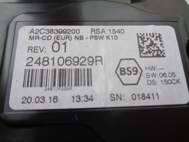 фото №5, Talisman счетчик дисплей приборы 248106929r