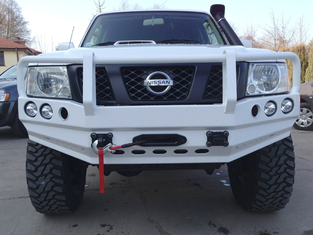 фото №7, Бампер перед передний patrol gu4 отверстия na лампы