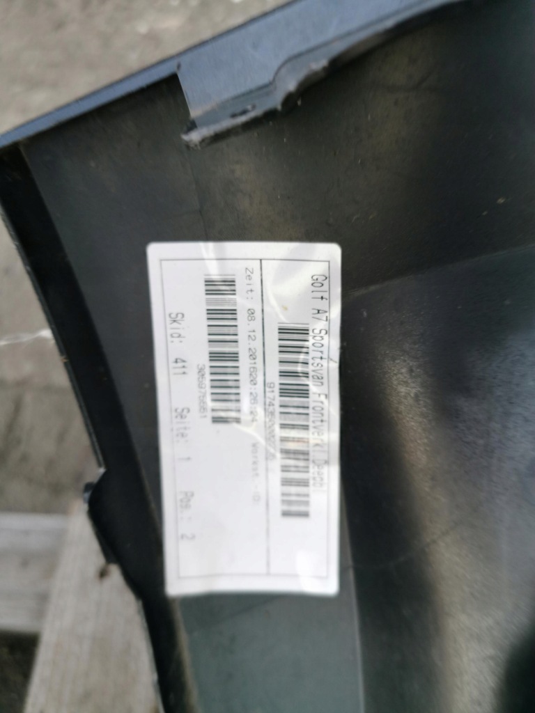 фото №5, Бампер перед передній vw golf vii 7 sportsvan 510