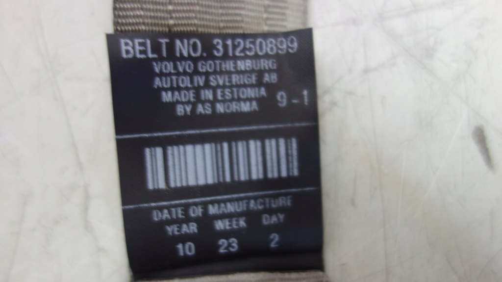 фото №2, Volvo v50 s40 натягувач pas ремені безпеки