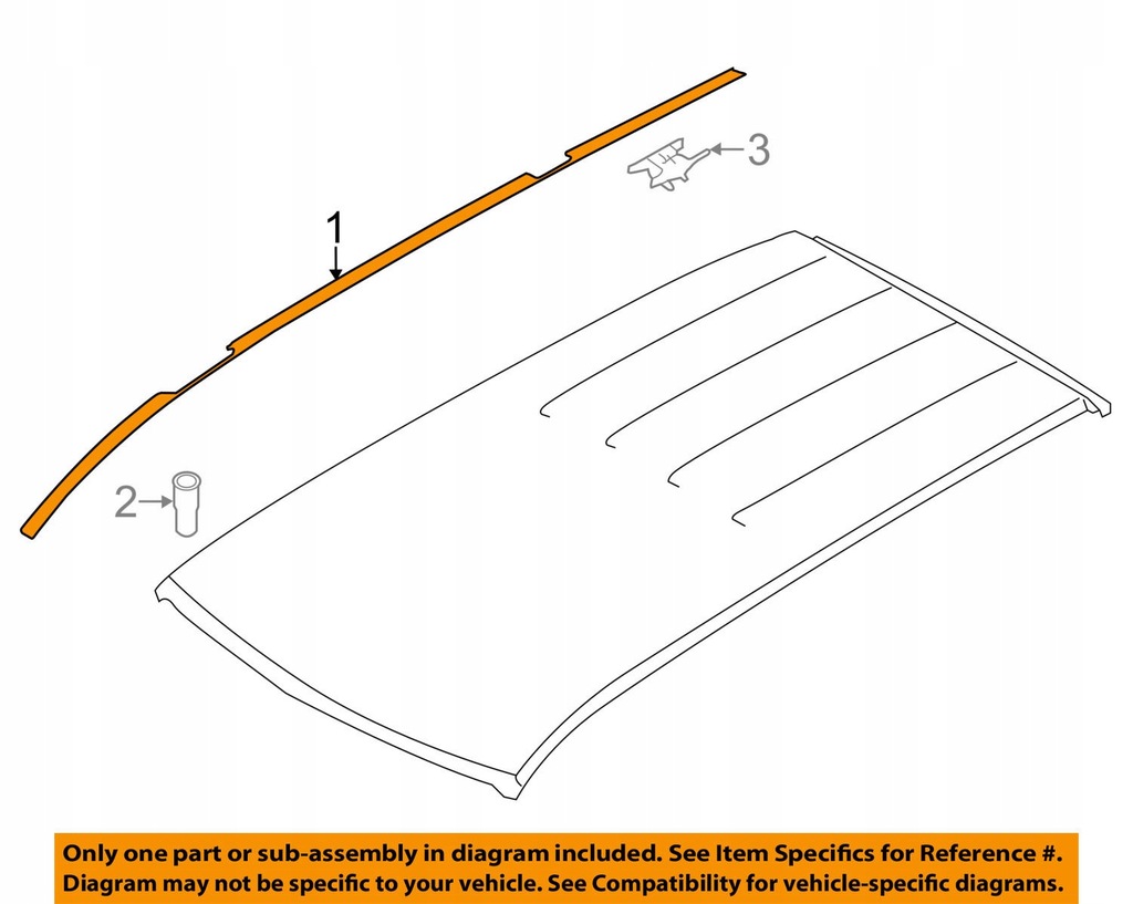 фото №1, Subaru forester 13 14- iv молдинг кровельная правая