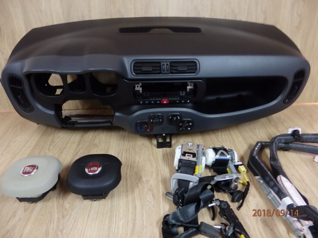 фото №1, Подушка безопасности приборная панель консоль подушки безопасности fiat panda 3-orginał