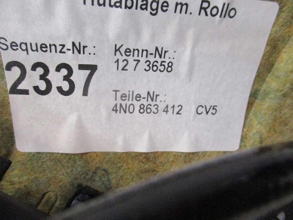 фото №4, Шторка багажника audi a8 4n0 4n0863412