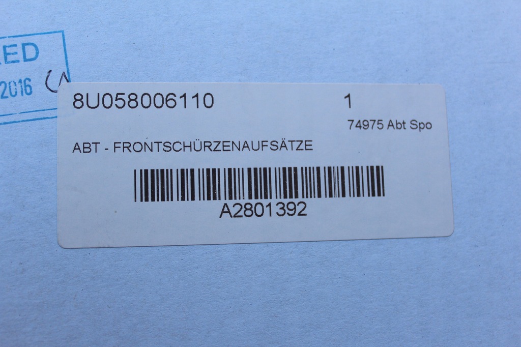 фото №11, Abt audi q3 8u lift 2015-2019 спойлер pod бампер передній спойлер дифузор