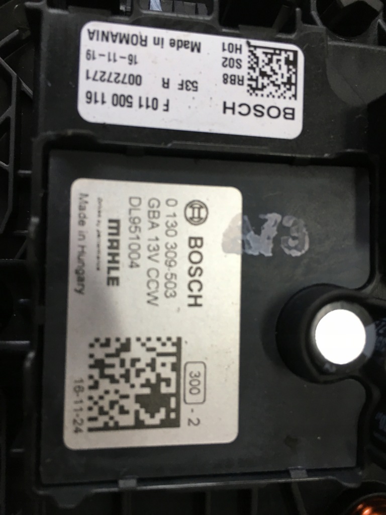 фото №2, Opel astra k повітродувка обдув 0130309503