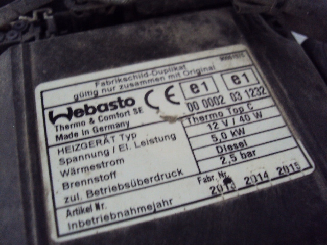 фото №7, Webasto thermo top c hyundai h300