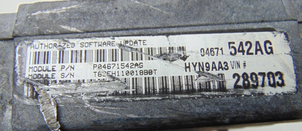 фото №5, Бортовий комп'ютер p04671542ag hyn9aa3 chrysler pt cruiser