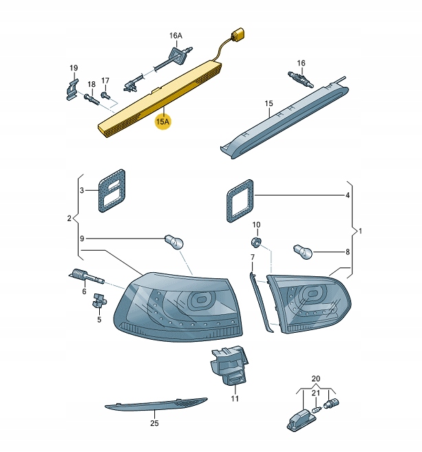 фото №2, Дополнительные свет стоп vw golf vi gti gtd r20
