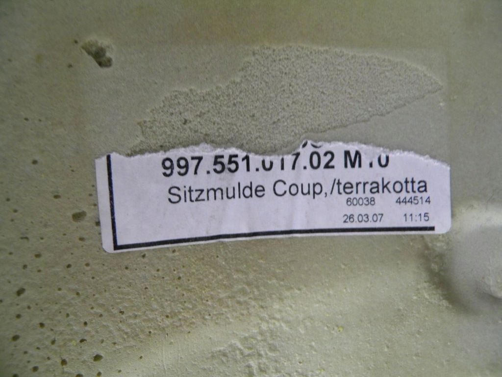 фото №10, Обшивка коврик пол задняя porsche 911 997 coupe