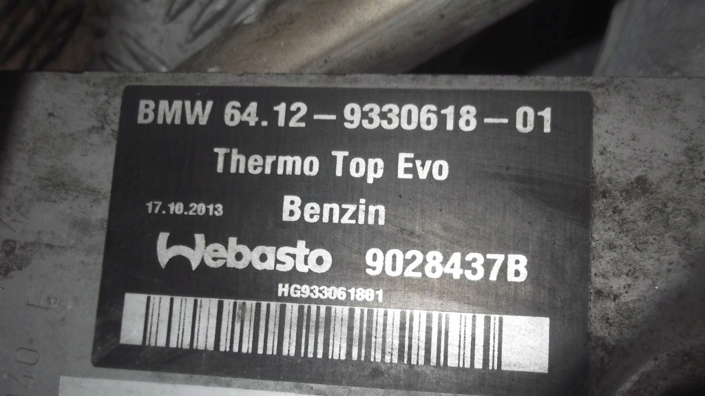 фото №11, Bmw f01 f06 f07 f10 f13 webasto обогреватель бензин