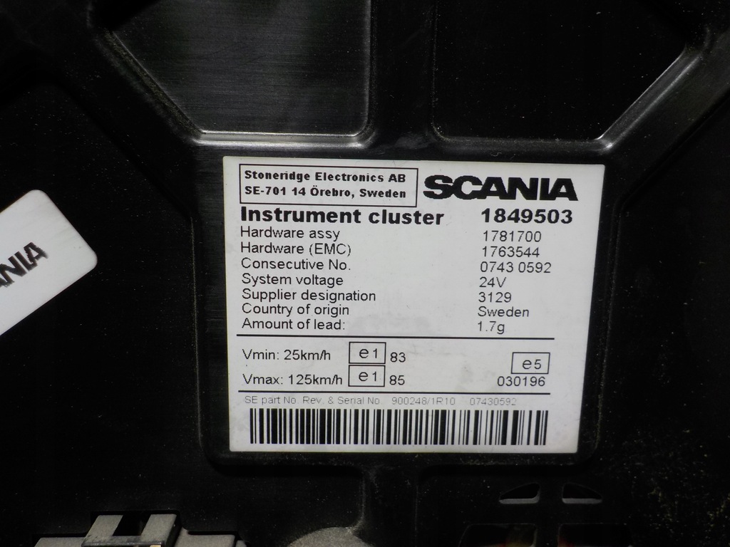 фото №4, Scania r 380 2007r счетчик приборы