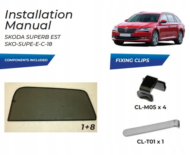 фото №13, Шторки боковой skoda superb kombi 15- защита шторка солнцезащитные