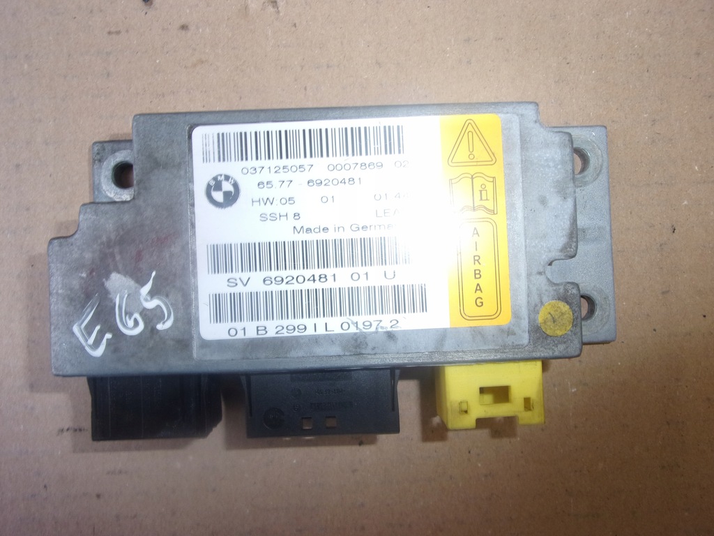 фото №1, Модуль датчик подушка безпеки подушок pow bmw 7 e65 e66 01-