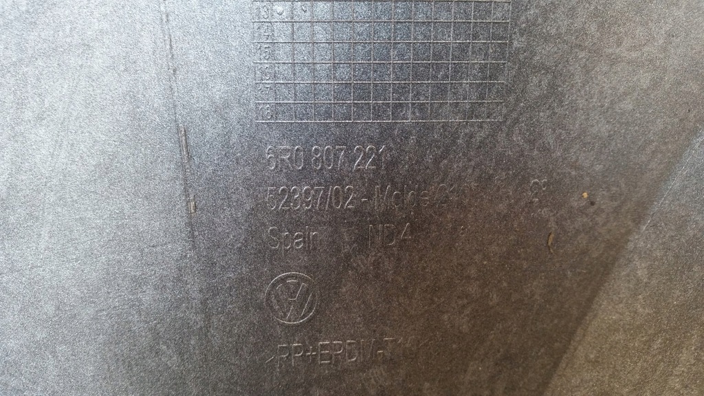 фото №8, Бампер перед передний vw polo v 6r 09-14 омыватель