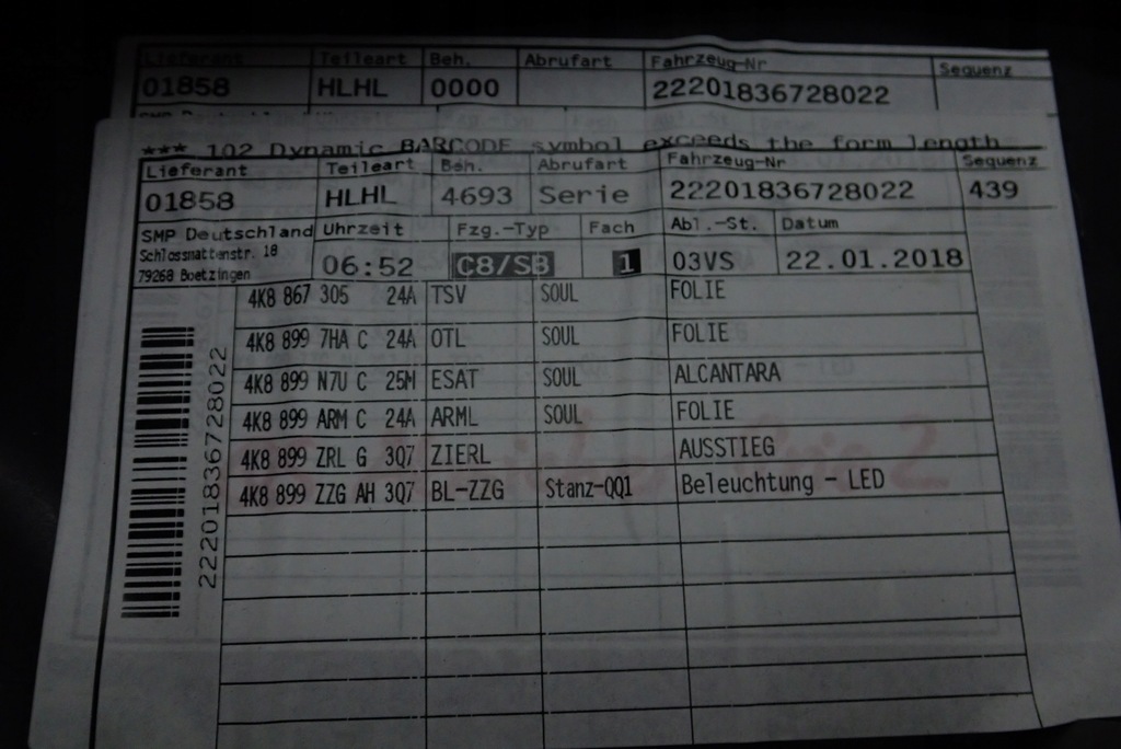 фото №10, Audi a7 4k обивка дверь задняя левая led