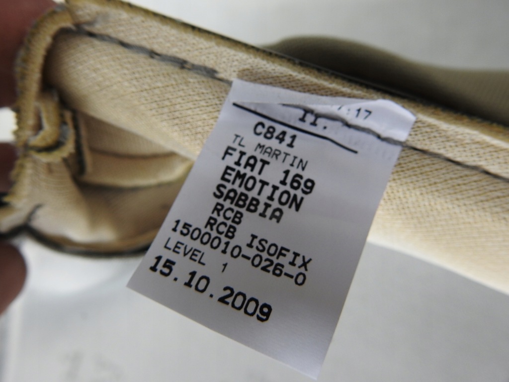 фото №7, Обшивка сиденье сиденье fiat panda ii sed-644