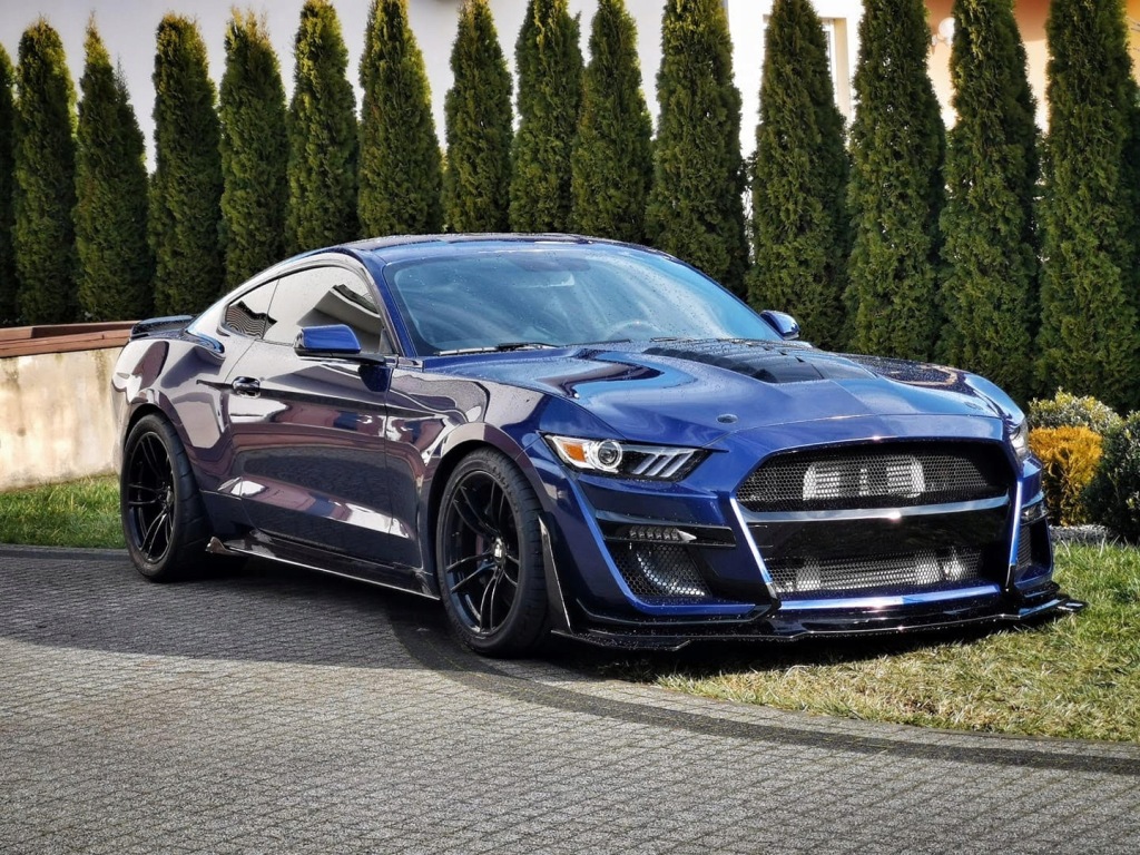 Бампер набор gt500 style mustang 15-17 v6 gt eb Недорого