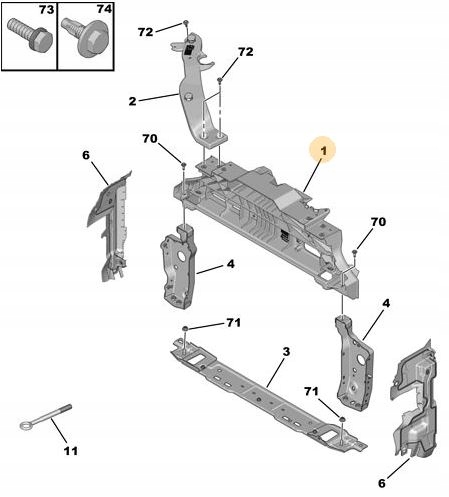 фото №3, Pas передний peugeot rifter