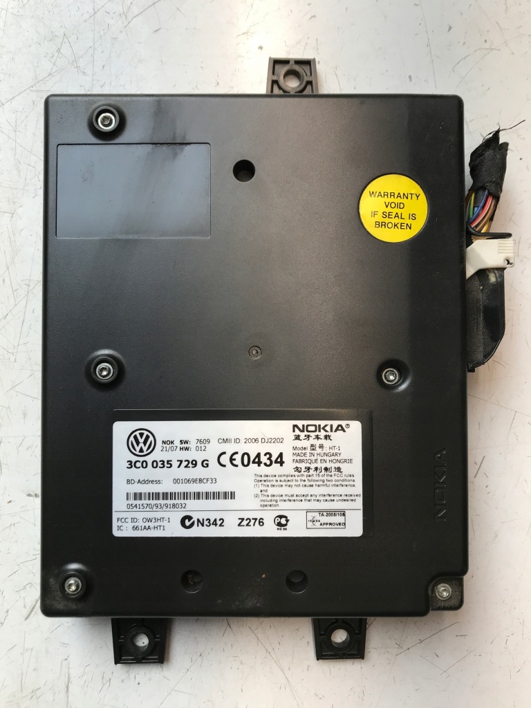 фото №1, Модуль телефону bluetooth 3c0035729g vw passat b6