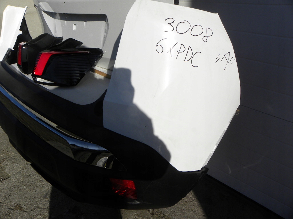 фото №4, Peugeot 3008 ii 2018 rok крышка багажника задняя, бампер задний