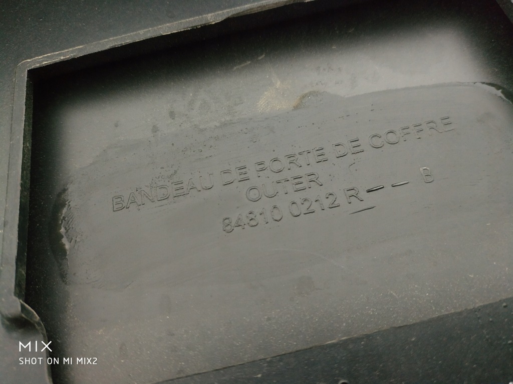 фото №7, Renault megane iv 4 sedan накладка кришки задня задній