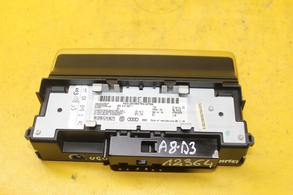 фото №6, Дисплей екран mmi audi a8 d3 4e0919603f