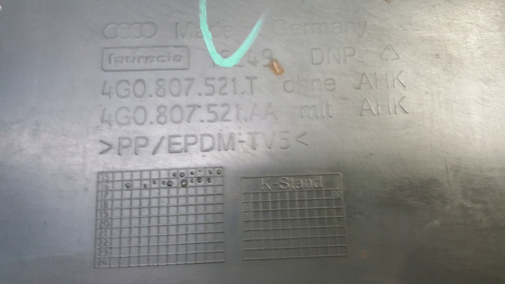 Audi a6 4g0 c7 рестайлинг  спойлер бампер задний  14-18r Киев