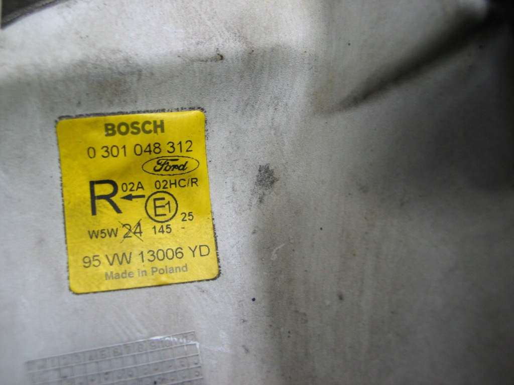 фото №10, Лампа перед ford galaxy 95-00r. bosch europa