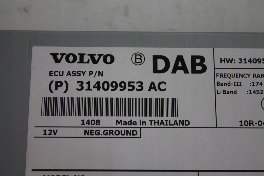 фото №2, Тюнер радио dab 31409953 volvo v40 ii 12-