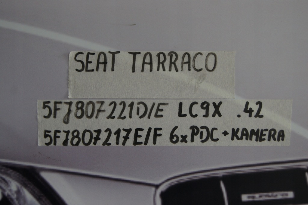 фото №11, Gd seat tarraco lc9x 6xpdc бампер перед kompletny