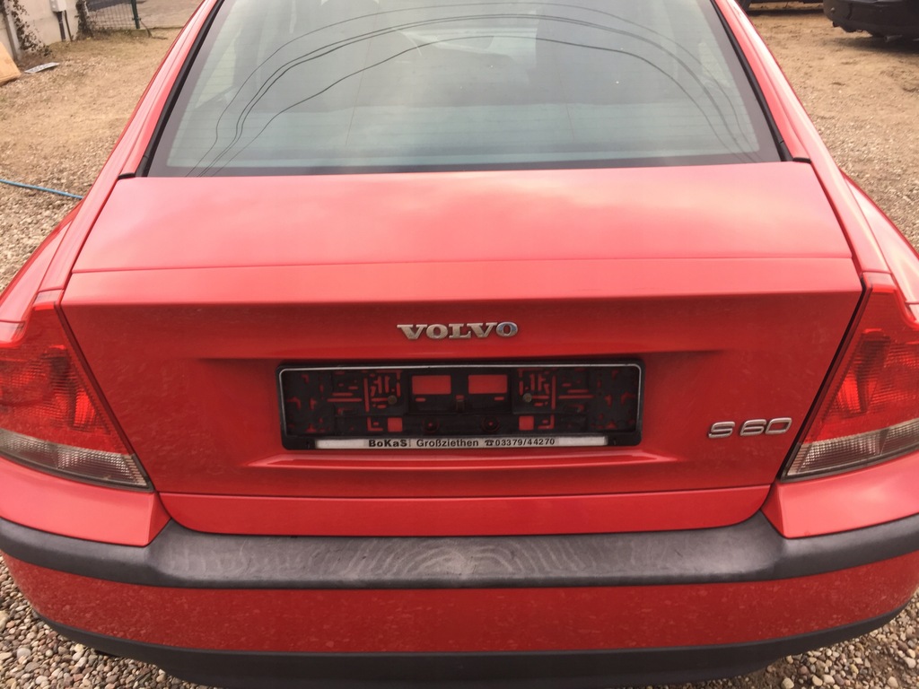 фото №1, Кришка багажника задня volvo s60 601-46 czerwona задня