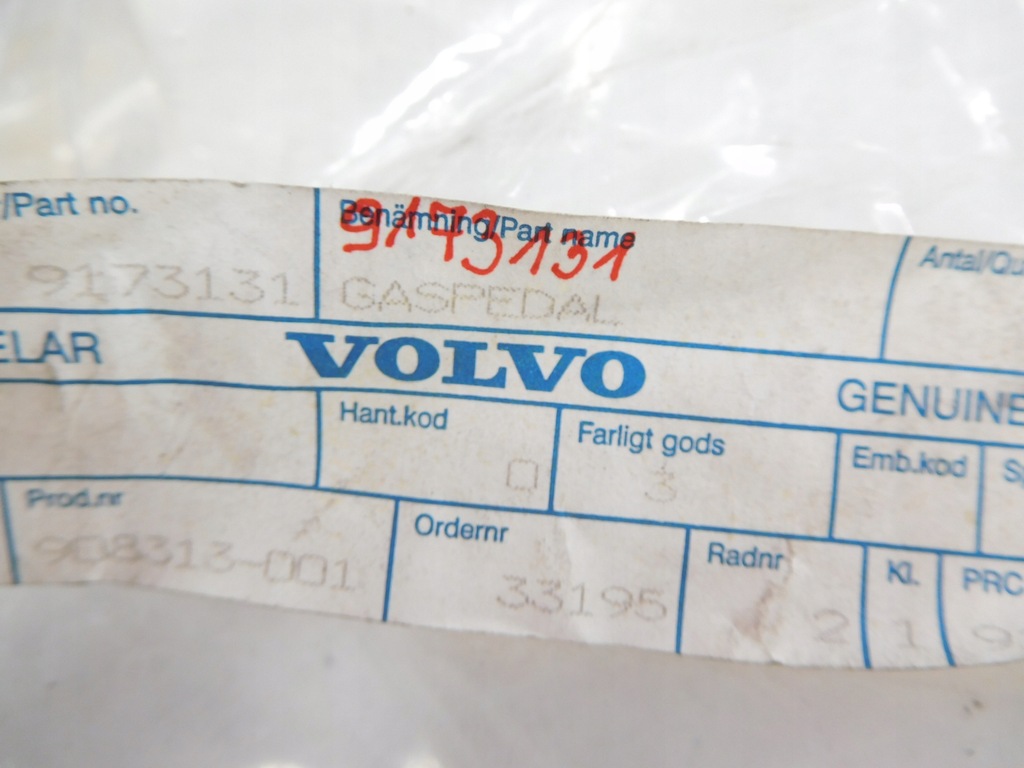фото №7, Педаль газу volvo s70 v70 9173131 оригінал