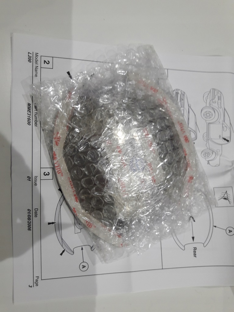 фото №12, Mitsubishi l200 підкладка pod ручка 4 szt комплект