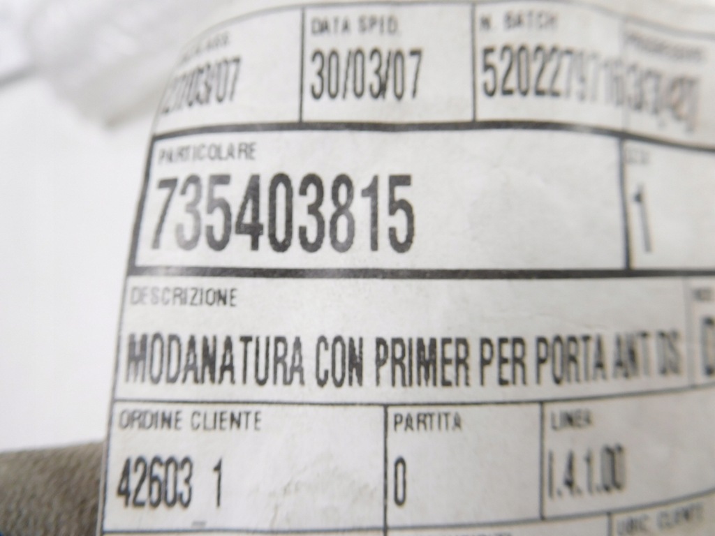 фото №7, Fiat croma 735403815 молдинг дверь правых перед оригинал с klejem