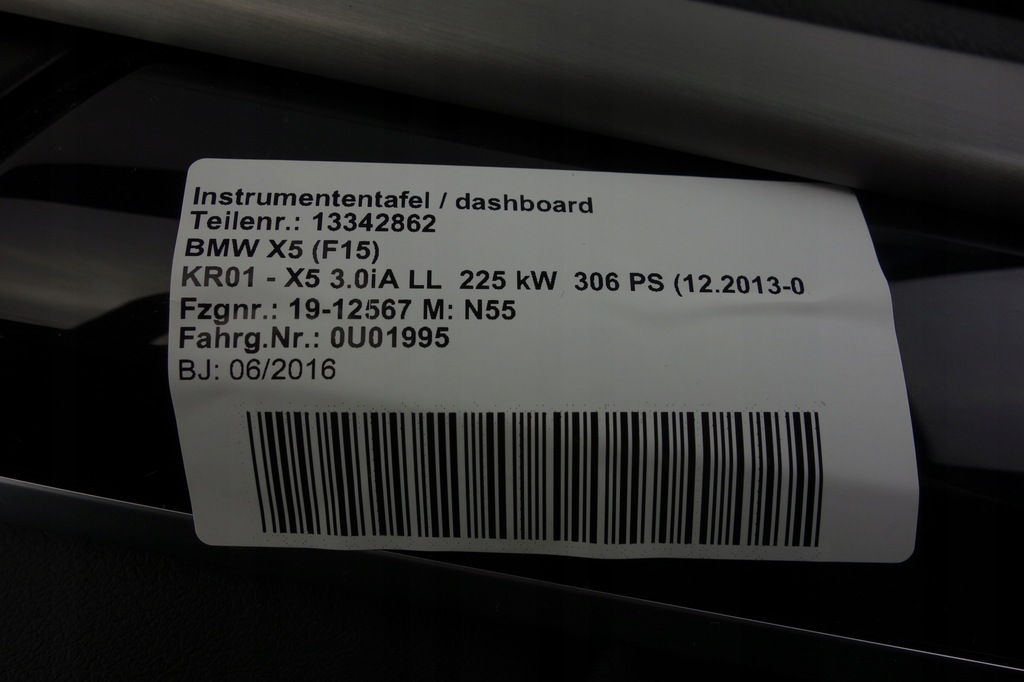 фото №10, Панель приладів консоль bmw x5 f15 head-up
