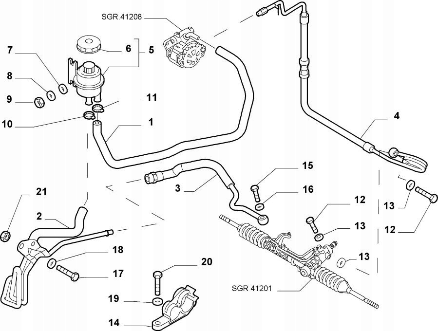 фото №8, 51737926 шланг підсилювача fiat multipla 1.9 jtd