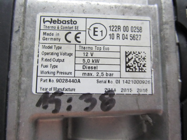 фото №3, Webasto thermo top evo 9028440a