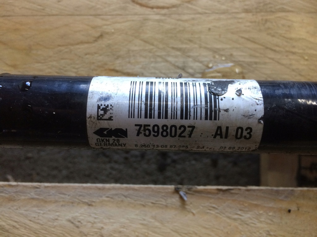 фото №3, Bmw x3 f25 приводной вал левая перед xdrive 7598027