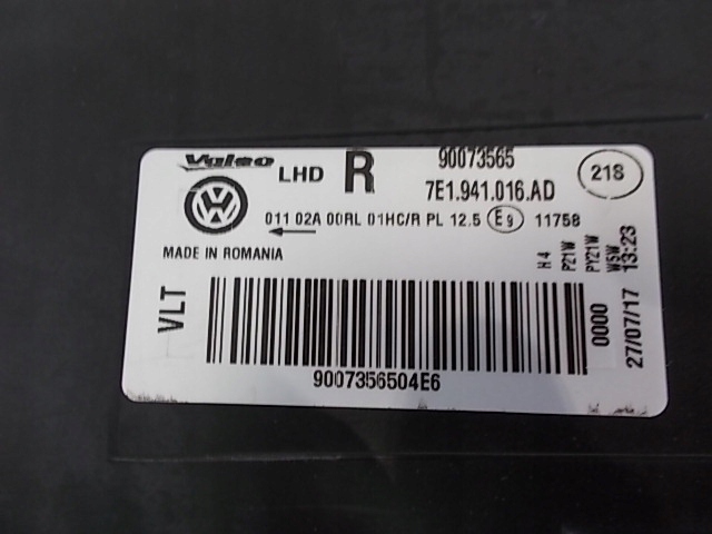 фото №12, Vw t6 transporter 7e 15-20 лампа передня права eu